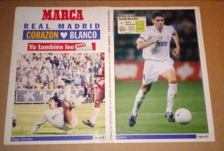 Lote postales, cromos Fernando Hierro Real Madrid