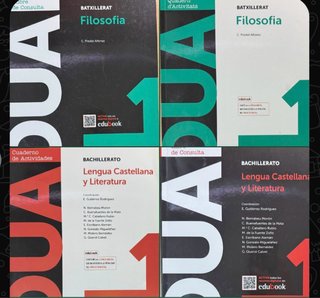 Lote 4 libros 1º Bachillerato Filosofía y Lengua