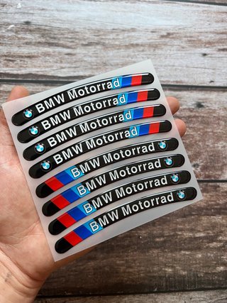 KIT PEGATINAS GEL LLANTA BMW MOTORRAD LOGO MOTO