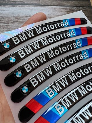 KIT PEGATINAS GEL LLANTA BMW MOTORRAD LOGO MOTO