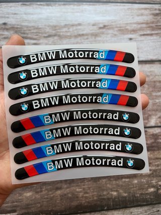 KIT PEGATINAS GEL LLANTA BMW MOTORRAD LOGO MOTO