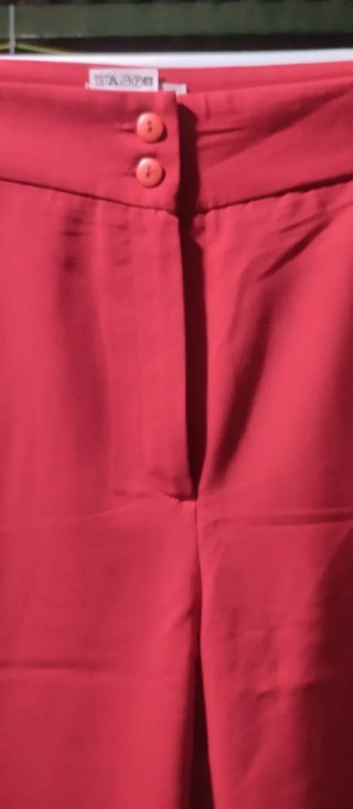 Pantalones rojos de verano mujer