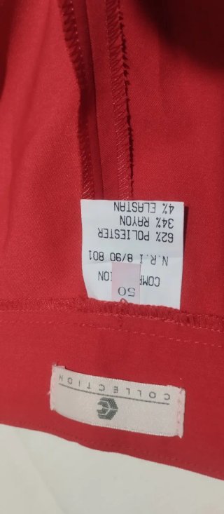 Pantalones rojos de verano mujer