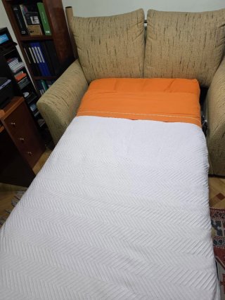 Sofá Cama 2 Plazas Beige 90x190