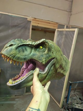 Busto de T-Rex 3D
