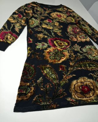 Vestido ASOS floral talla 40 semitransparente