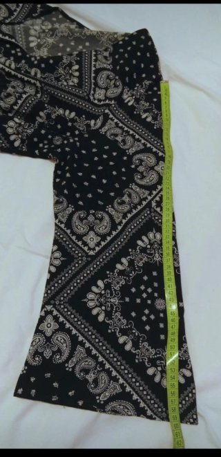 Vestido Shein negro y blanco boho estampado