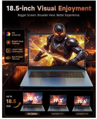 Portátil 18.5 Core i3 16GB RAM 1TB SSD