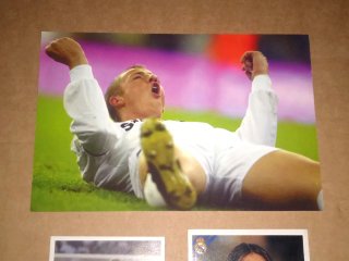 Lote de Cromos y postal de Guti Real Madrid