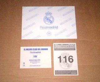 Lote de Cromos y postal de Guti Real Madrid