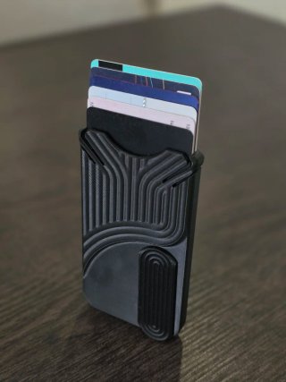 Porta-cartões Slim Impresso em 3D