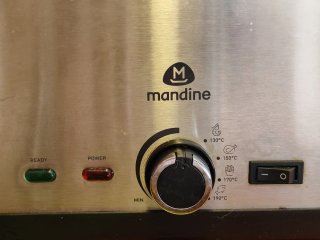 2 Freidoras de aceite dobles. MANDINE