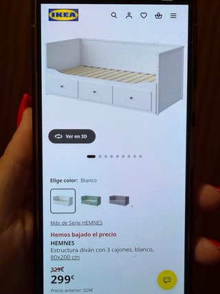 Cama Diván IKEA Hemnes Blanca