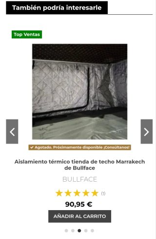 Tienda de techo elevable Bullface