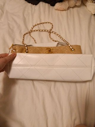 Bolso Chanel Beige y Blanco