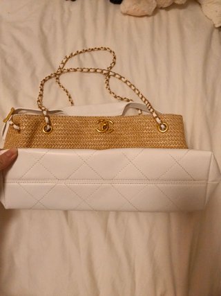 Bolso Chanel Beige y Blanco
