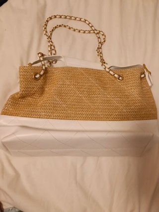 Bolso Chanel Beige y Blanco