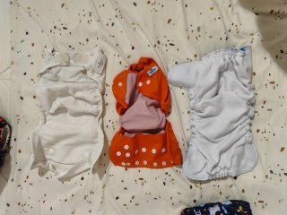 Lote de 7 Pañales de Tela Reutilizables