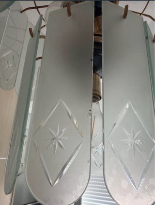Lámpara colgante vintage cristal