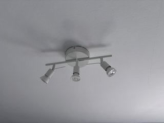 Aplique techo 3 focos orientables blanco