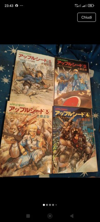 Appleseed 1,2,3,4.