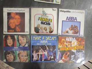 Lote 22 discos Single Vinilo ABBA 45 rpm 7"