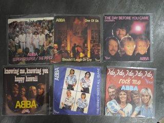 Lote 22 discos Single Vinilo ABBA 45 rpm 7"
