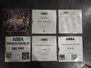 Lote 22 discos Single Vinilo ABBA 45 rpm 7"