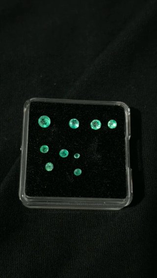 Lote Esmeraldas Colombianas Talla Redonda