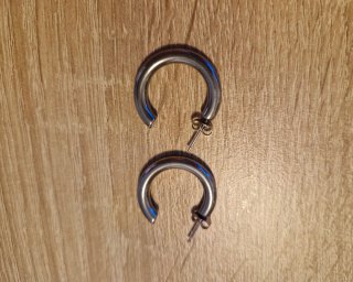 Set de 4 pares de aros de acero