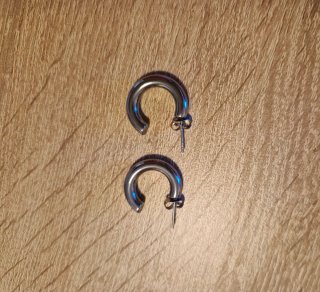 Set de 4 pares de aros de acero