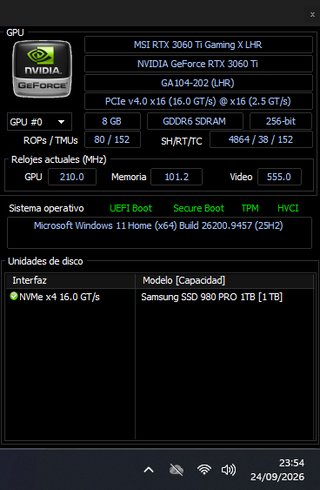 MSI RTX 3060 Ti Gaming X 8GB LHR