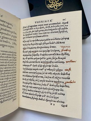Facsímil Theriaca de Nicandro (1552)