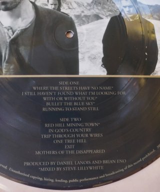 U2 The Joshua Tree Picture Disc Vinilo