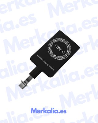 RECEPTOR CARGA INALAMBRICA QI TIPO C UNIVERSAL NEG