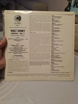 LP Walt Disney Fantasía Banda Sonora Original