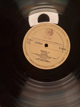 LP Walt Disney Fantasía Banda Sonora Original