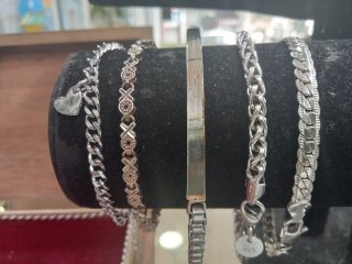 Pulsera de Plata de Ley 925 - Cadena Plana/Barbada