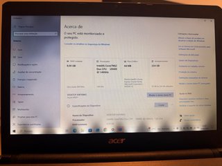 Portátil Acer Aspire 4810T para peças ou reparação