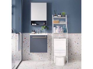 Estantería baño 153 cm con hueco lavadora 65