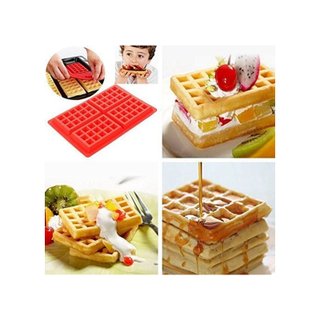 Molde silicona 4 cavidades gofres brownies snacks