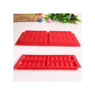 Molde silicona 4 cavidades gofres brownies snacks