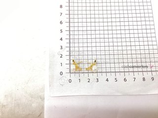 pendientes oro 18k con piedra con circonita