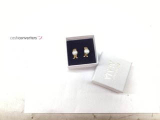 pendientes oro 18k con piedra con circonita