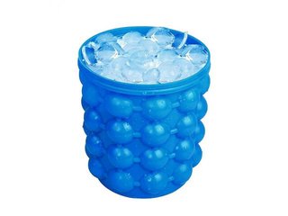 Molde hielo silicona 40 cubitos redondos con tapa