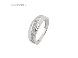 anillo oro 18k con piedra con circonita