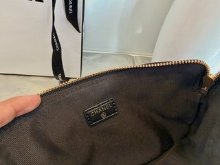 Cartera Chanel Terciopelo Negra