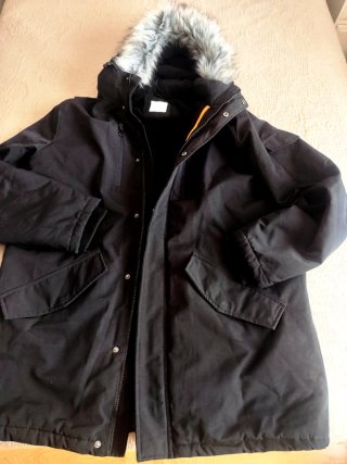 Chaquetón hombre negro talla 2XXL
