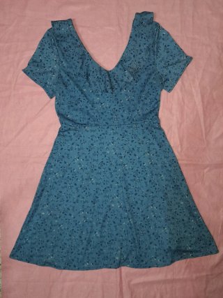 Vestido Floral Celeste