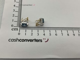 pendientes oro 18k con piedra